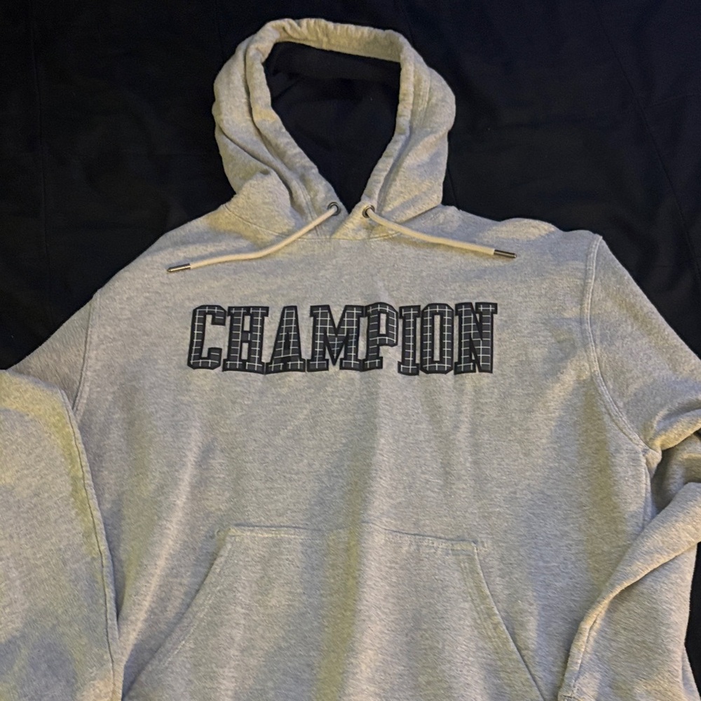Champion Light Gray Pullover Hoodie